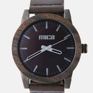 The Morris Kodiak Scroll Wood Watch by Mica